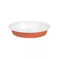 Caissette de cuisson Optima diam 110x21mm blanc/marron 22cl